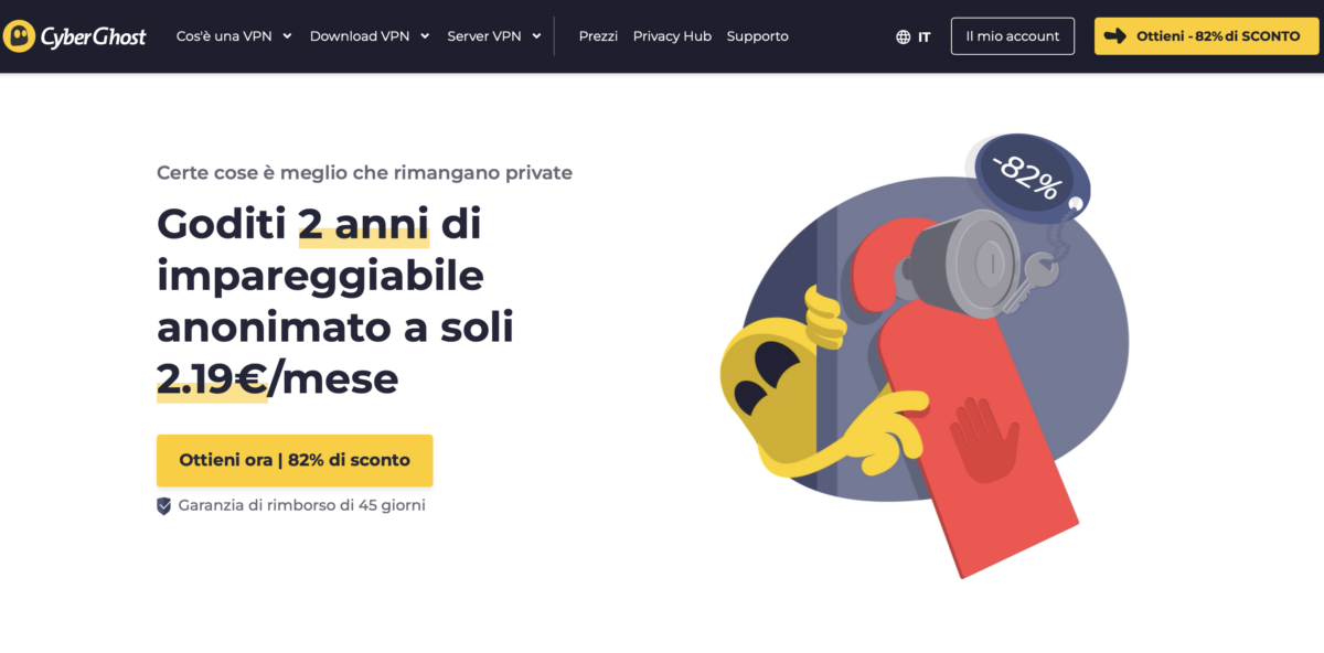 Recensione di Cyberghost VPN