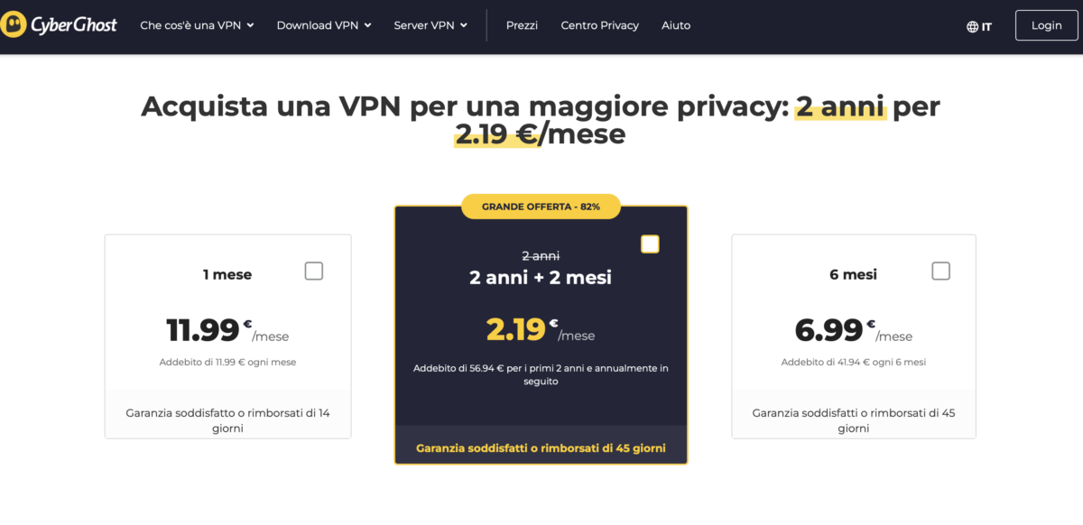 Recensione di Cyberghost VPN