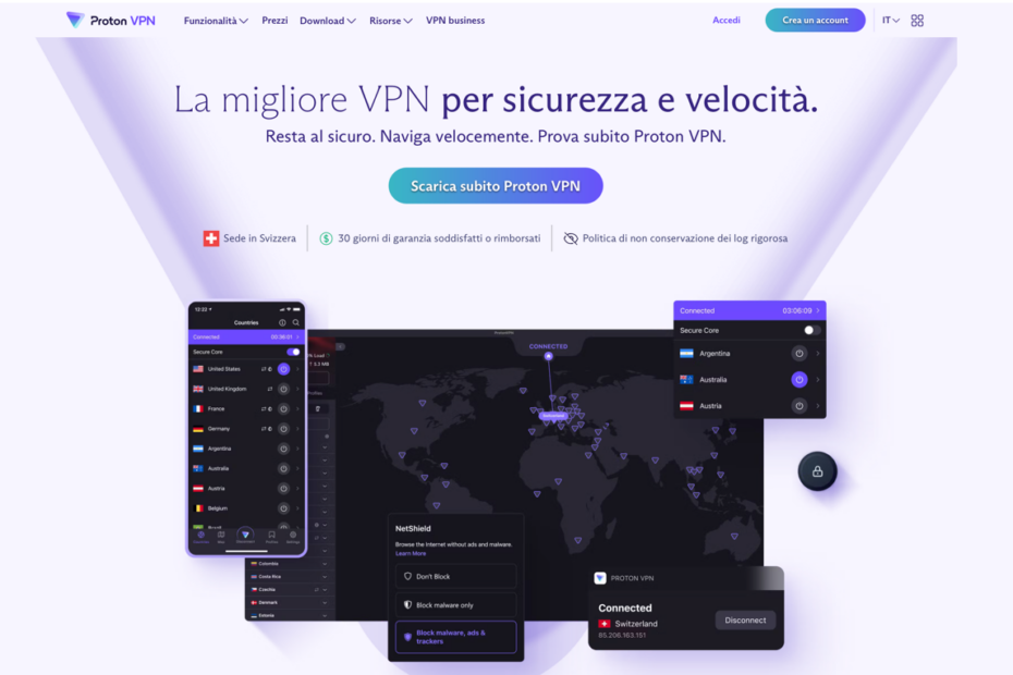 Recensione di Protonvpn