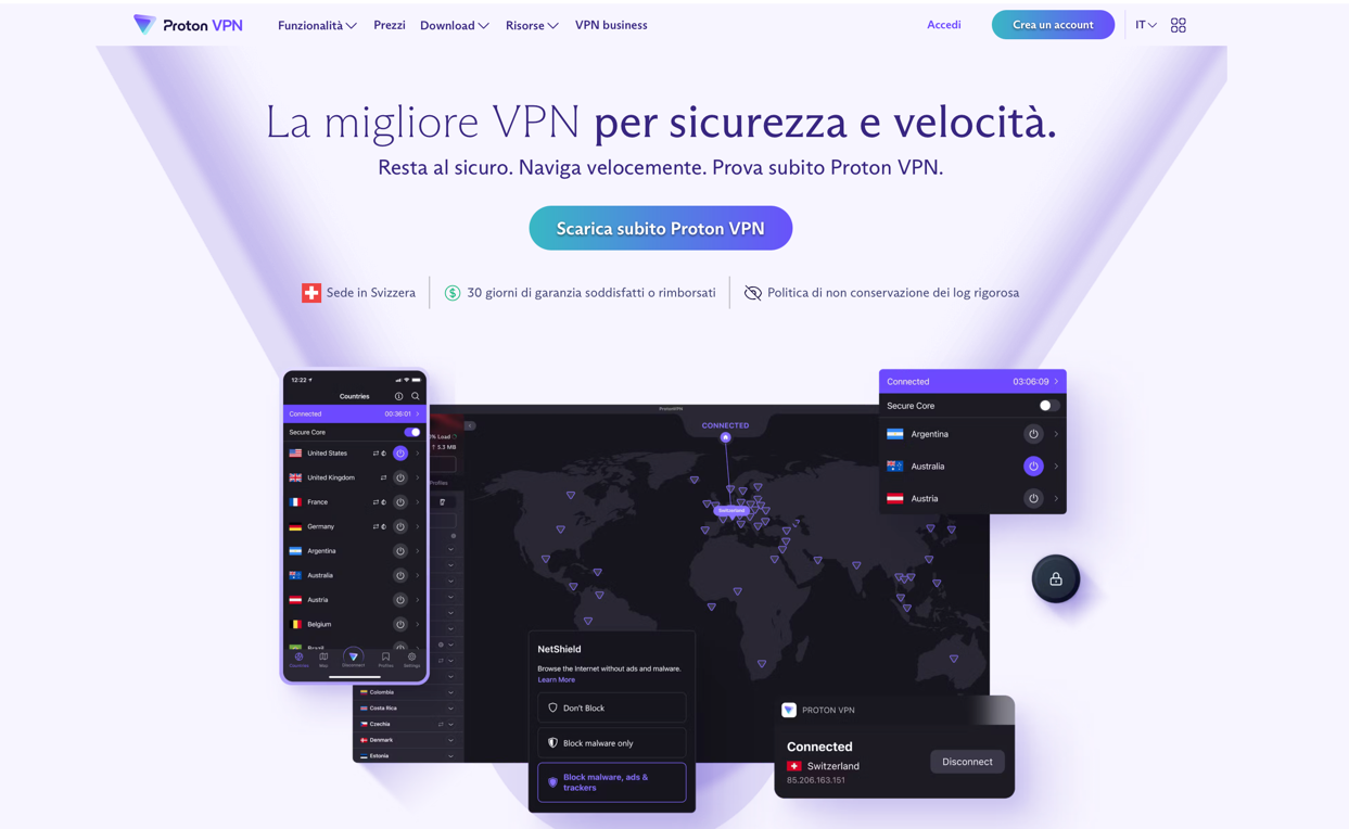 Recensione di Protonvpn